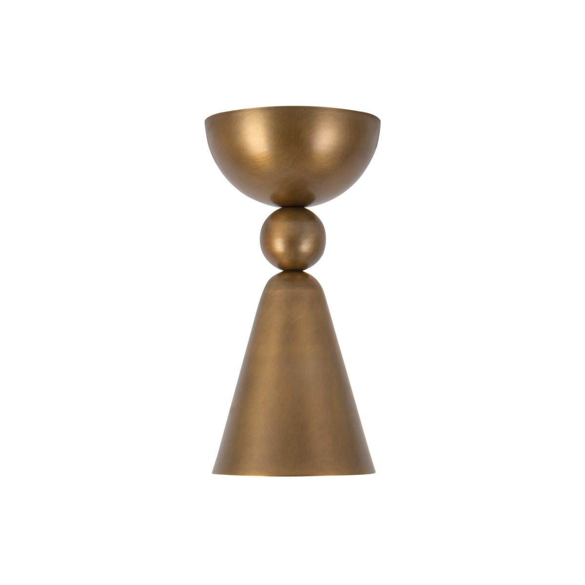Vega Extra Small Flush Mount 4", Vintage Brass