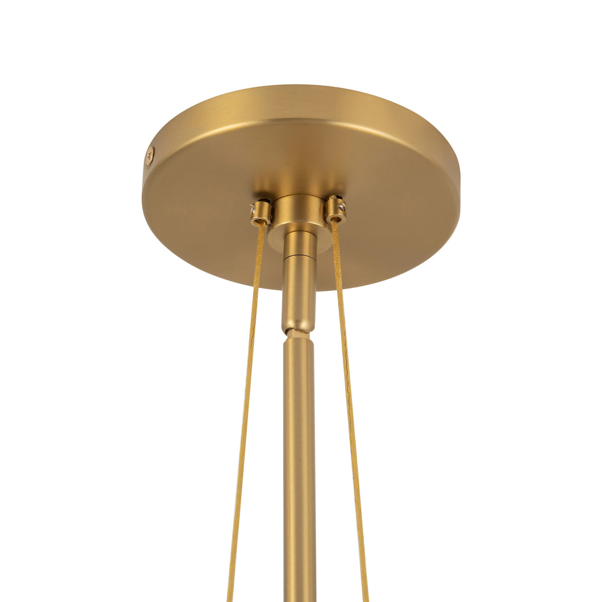 Beverly Pendant 15", Brushed Brass and Opal Glass
