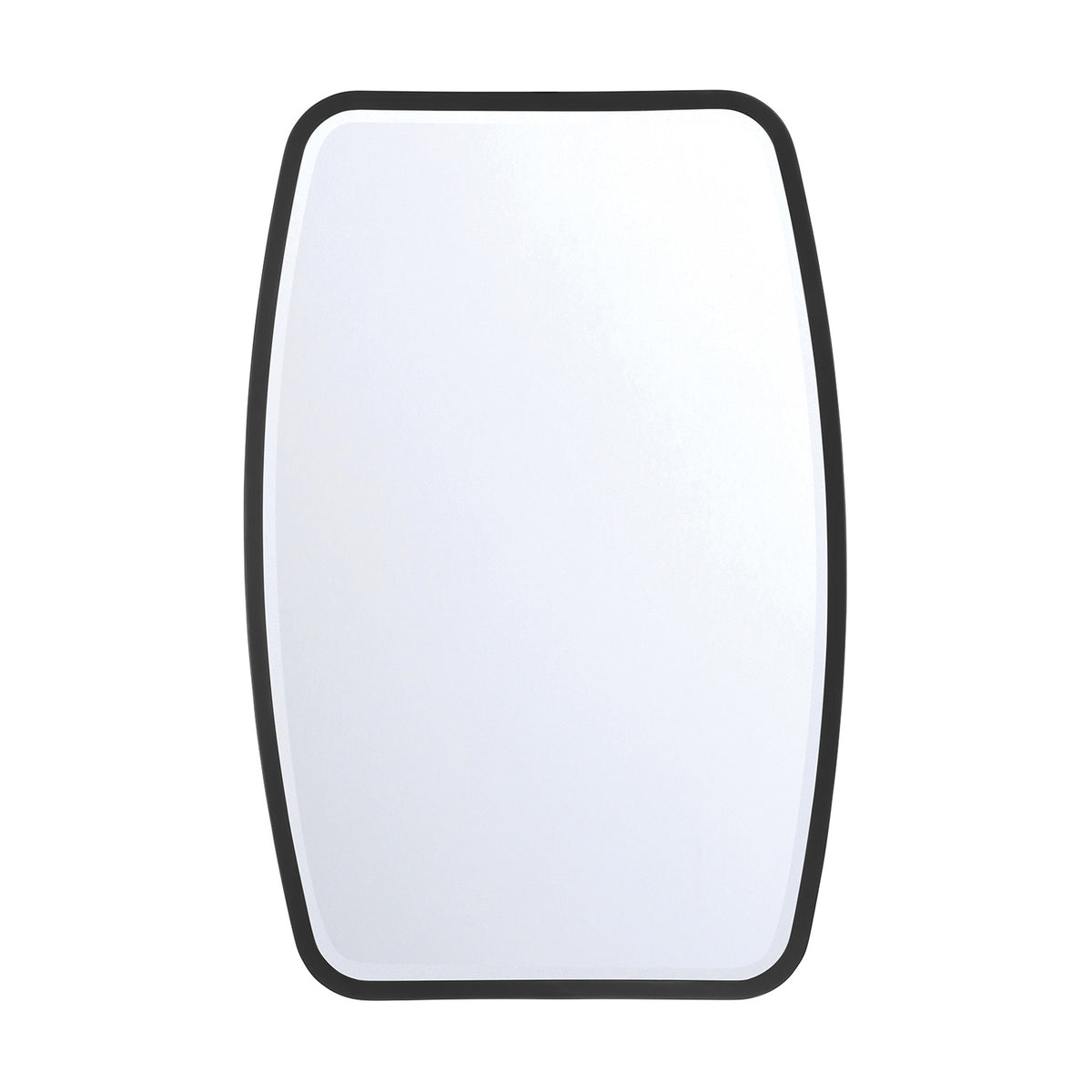 Pelham Rectangular Decorative Mirror 24" x 36", Matte Black