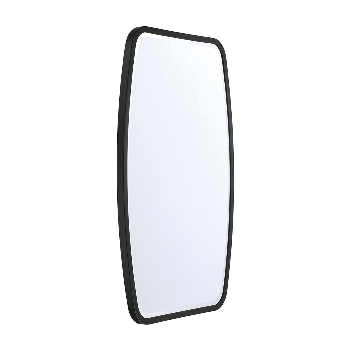 Pelham Rectangular Decorative Mirror 24" x 36", Matte Black
