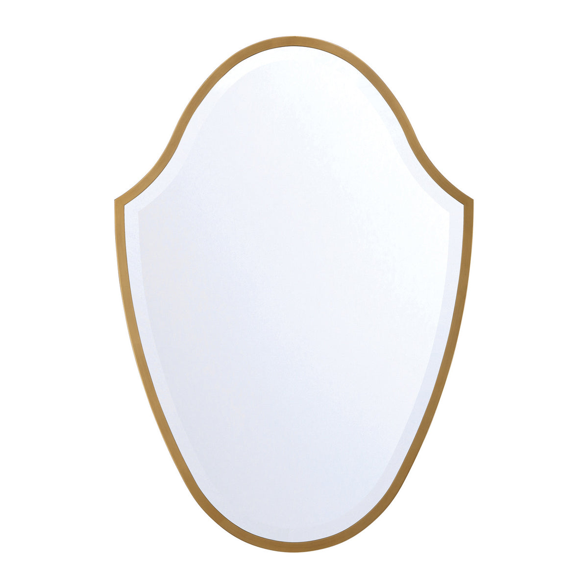 Pelham Shield Decorative Mirror 28" x 40", Antique Gold