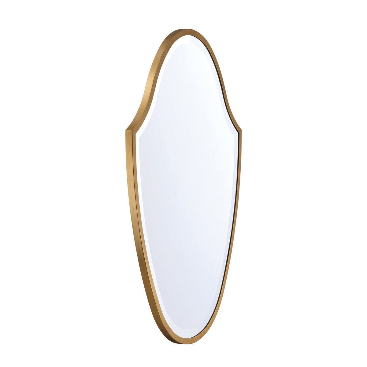 Pelham Shield Decorative Mirror 28" x 40", Antique Gold