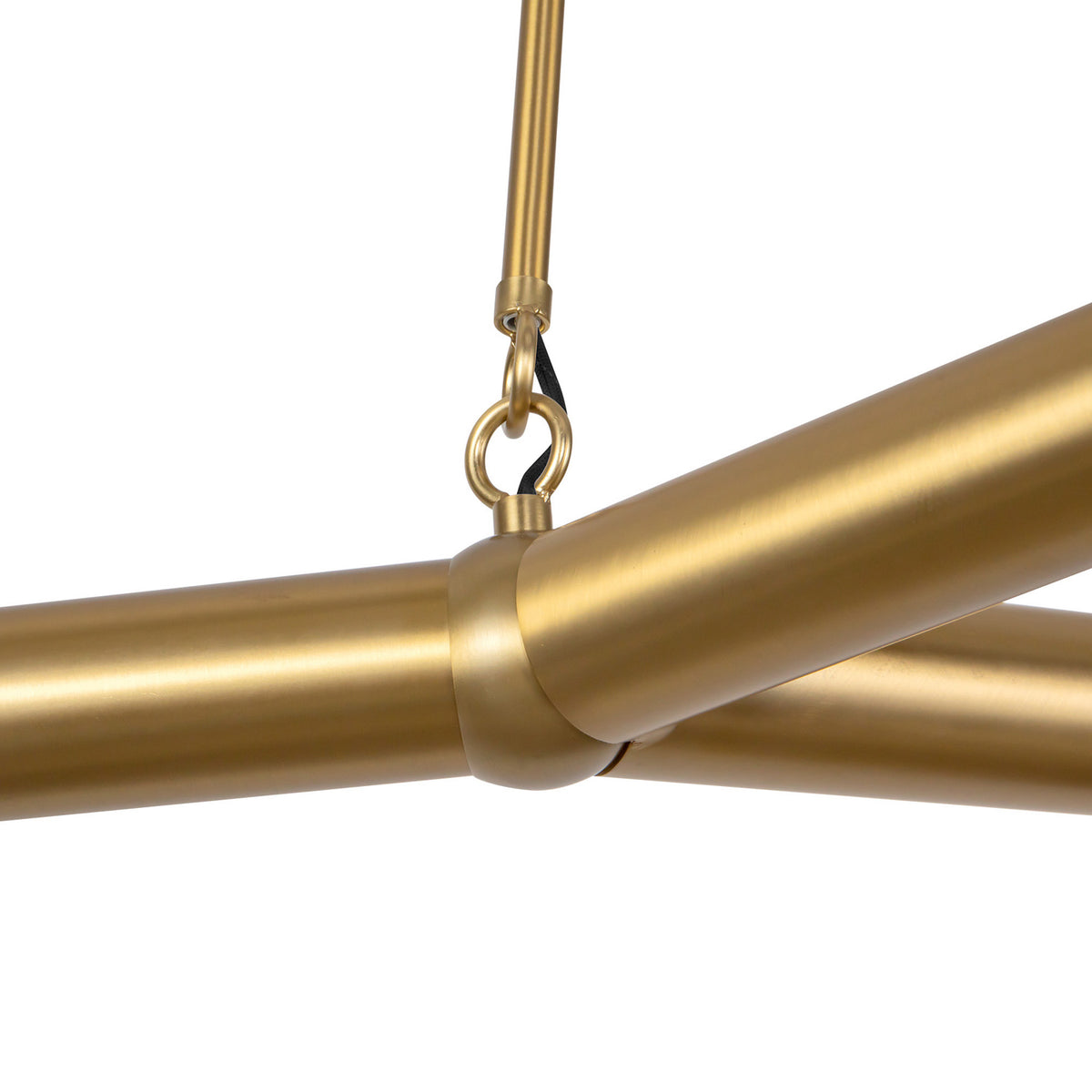Roswell 3 Light LED Pendant 52", Brushed Brass
