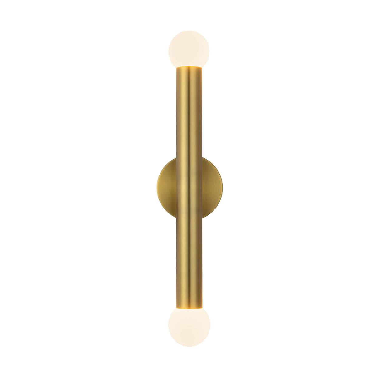 Roswell 2 Light LED Wall Sconce 24", Brushed Brass