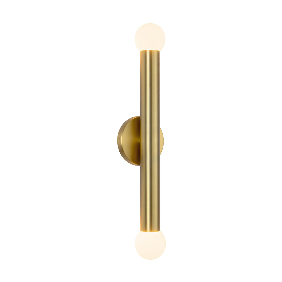 Roswell 2 Light LED Wall Sconce 24", Brushed Brass