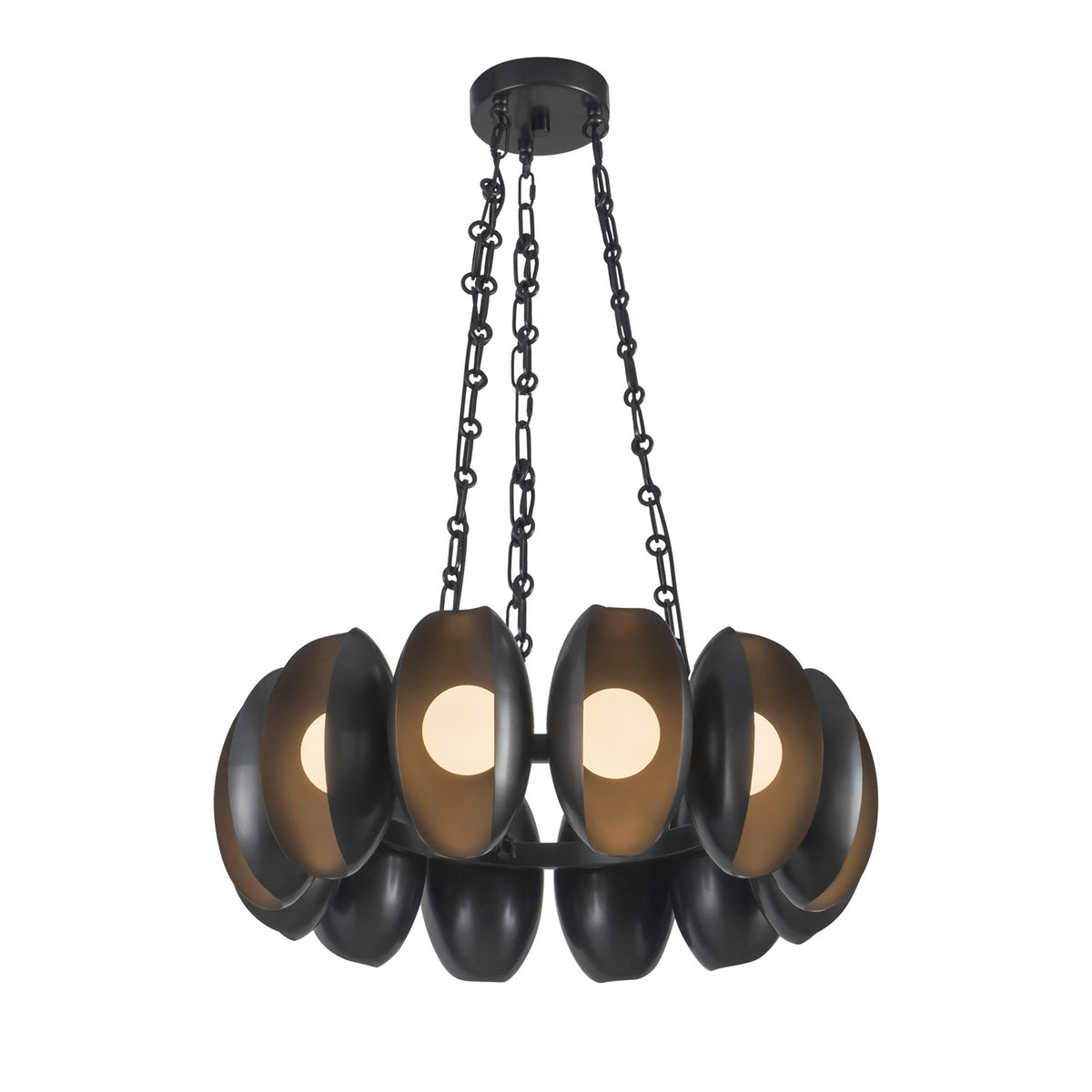 Bolton 12 Light LED Chandelier 25", Urban Bronze