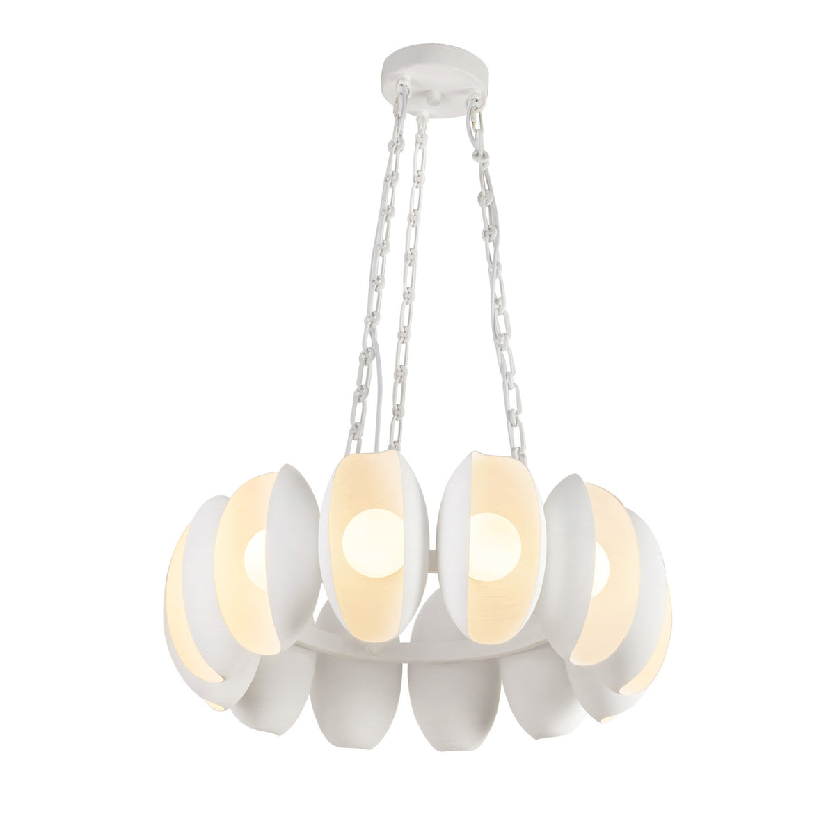 Bolton 12 Light LED Chandelier 25", Antique White