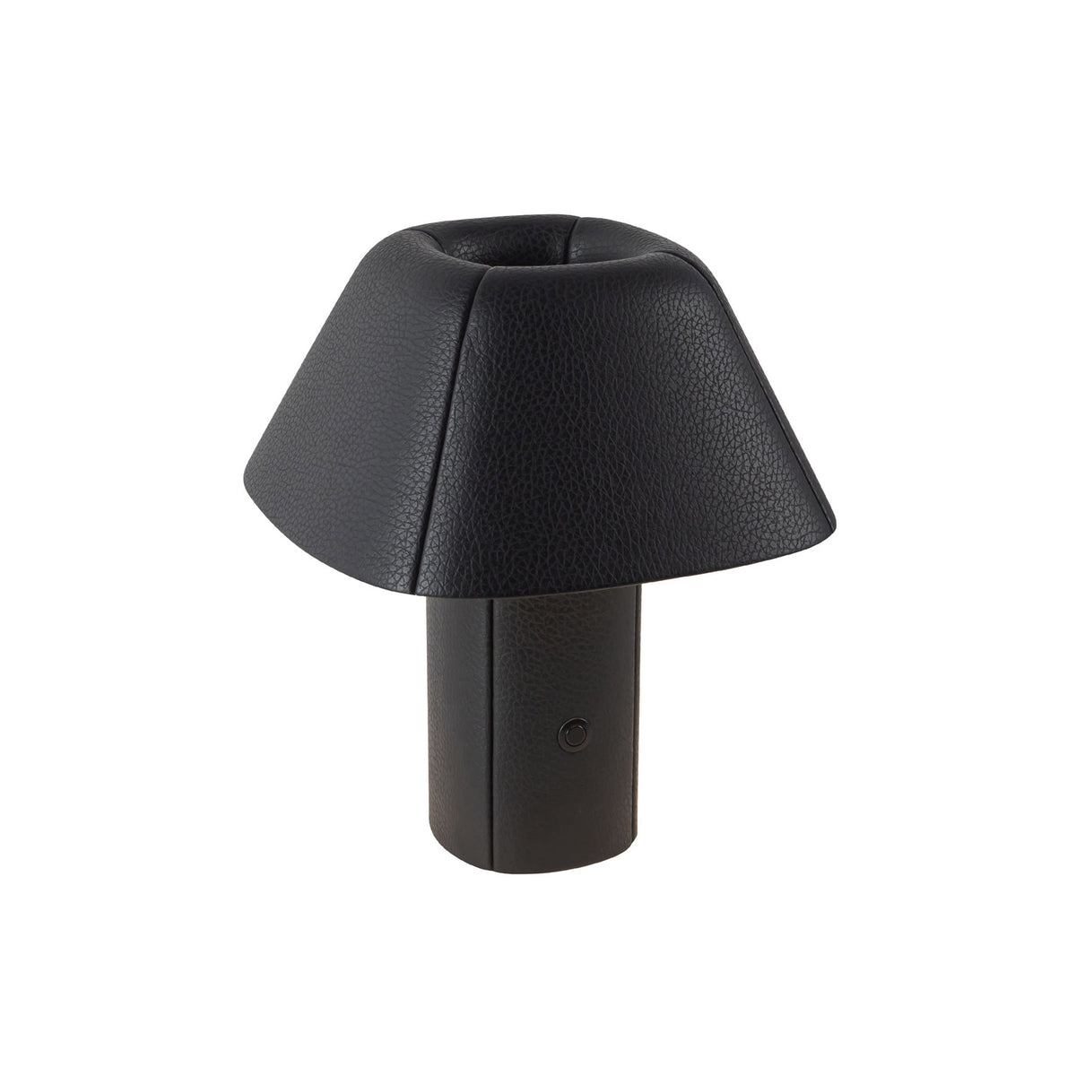 Anderson Rechargeable Table Lamp 10", Black Vegan Leather
