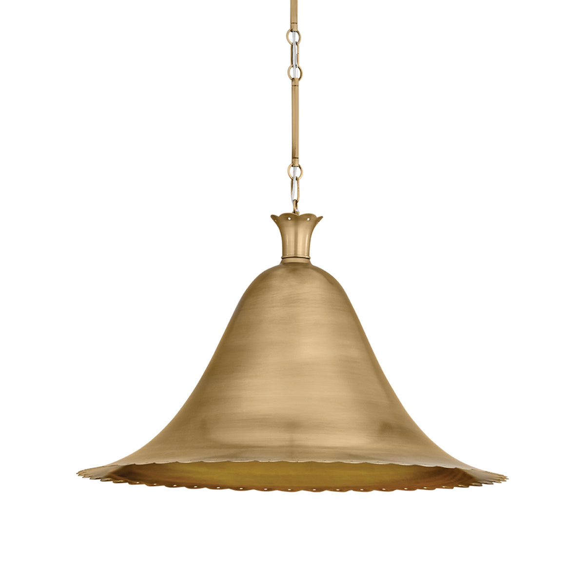 Newton Large Pendant 28", Patina Brass