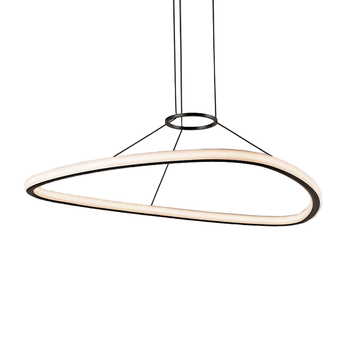 Summit LED Chandelier 49", Satin Black