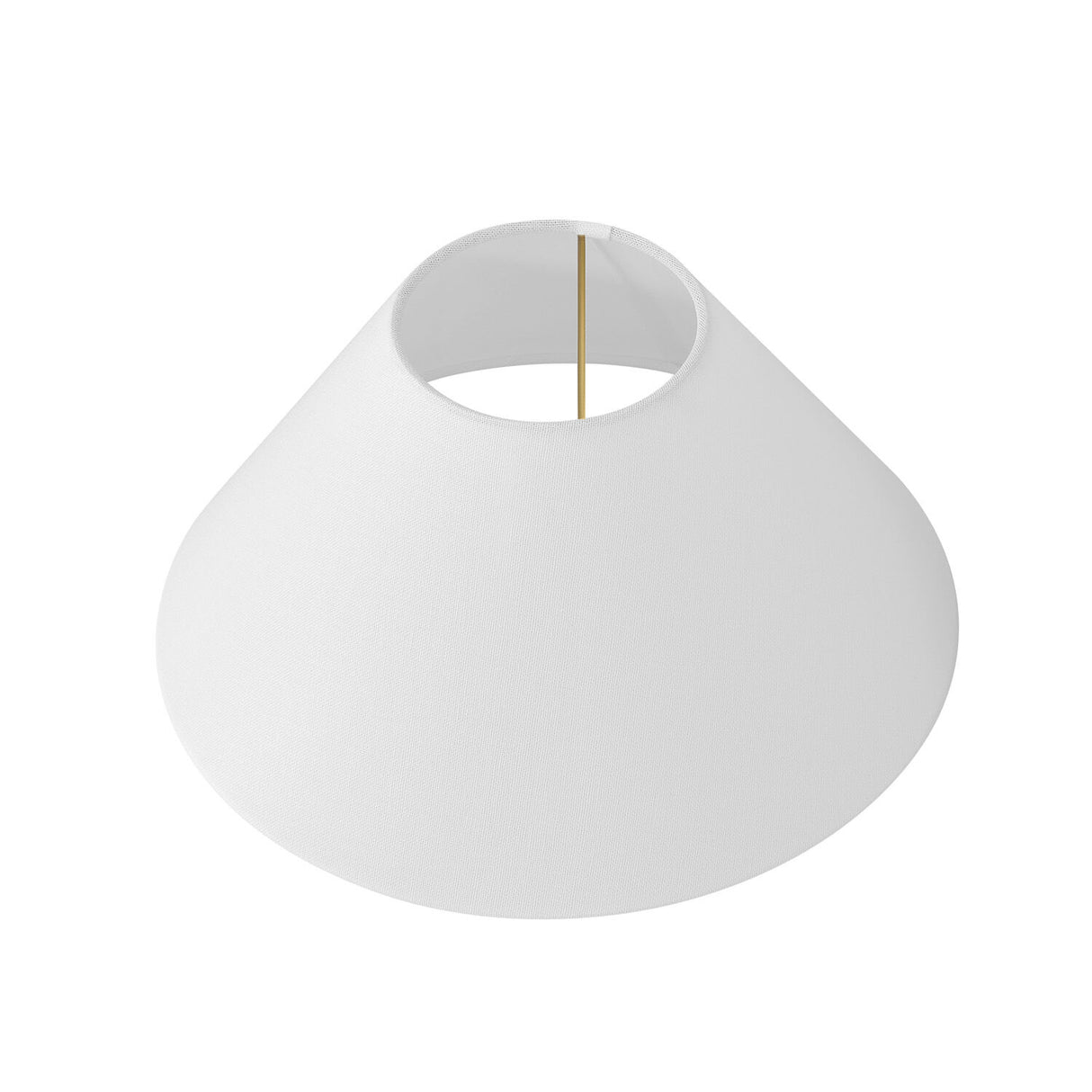 Holden Linear Pendant Replacement Shade, White with Aged Brass
