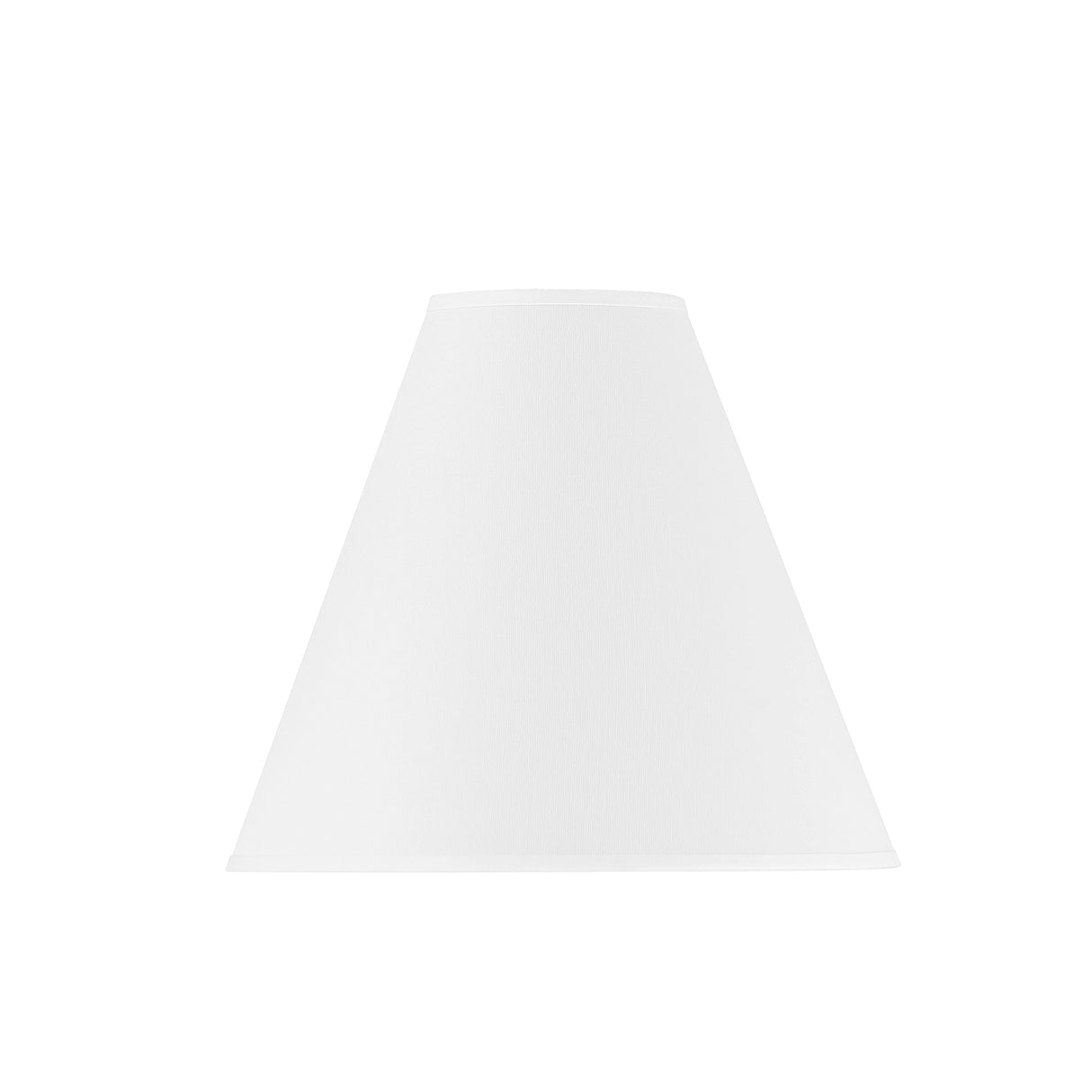 Luca Small 13" White Replacement Shade, Polished Nickel