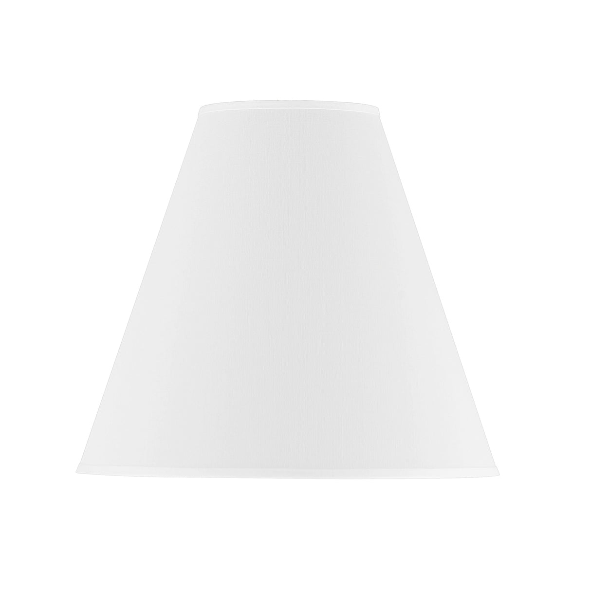 Luca Medium 15" White Replacement Shade, Polished Nickel