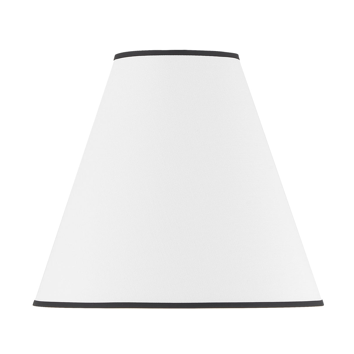 Luca Large 18" White Replacement Shade, Matte Black