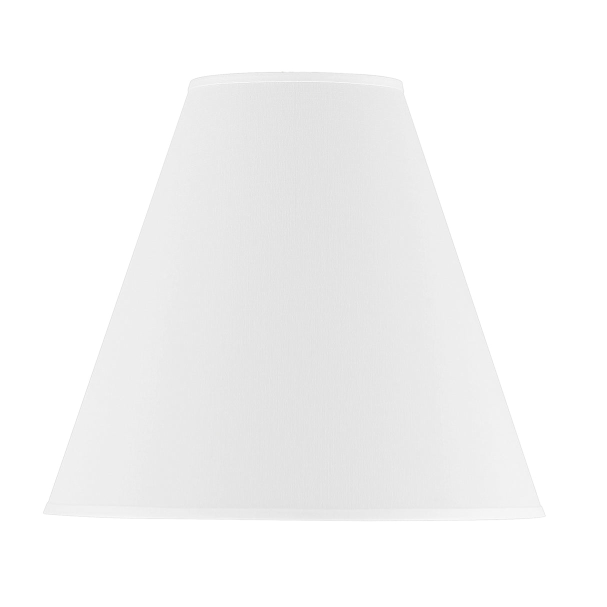 Luca Large 18" White Replacement Shade, Polished Nickel