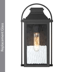 Preston Small Wall Light, Replacement Glass, Front/Back Panel