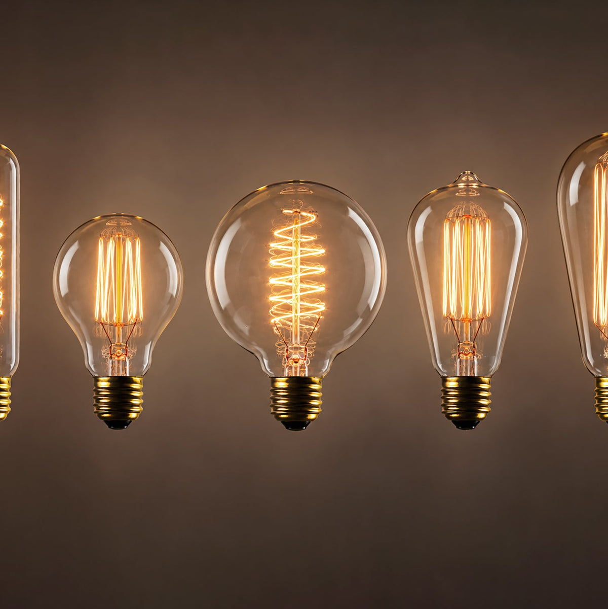 Learn how to choose the right light bulb by understanding base types, bulb shapes, and glass finishes, including E12, E26, G9, GU10, clear, frosted, and LED options.