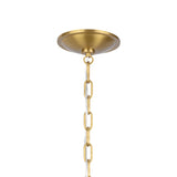 Amir Large Chandelier 36", Modern Brass