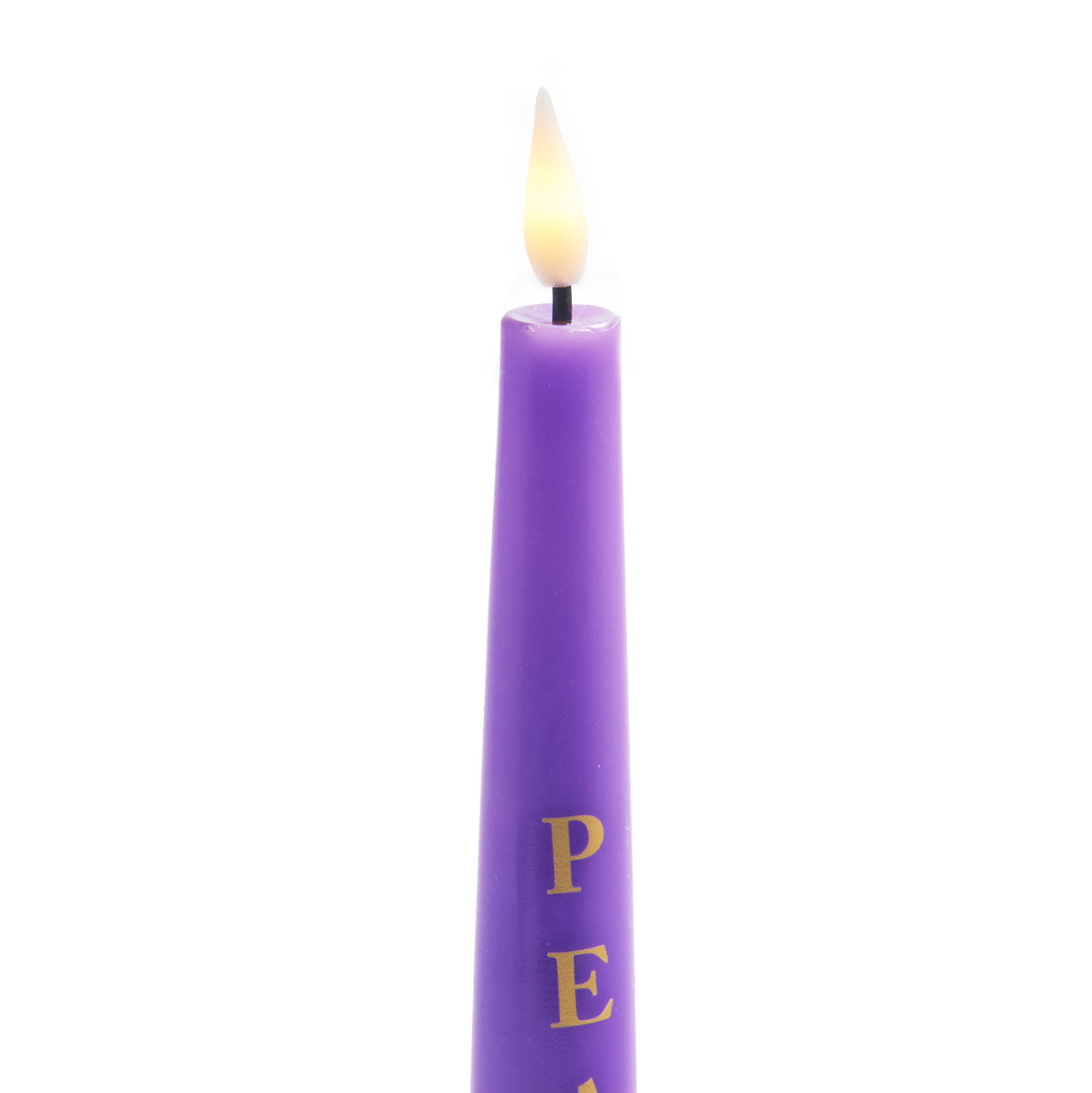 Advent Infinity Wick 9" Taper Candles with Words, Set of 4