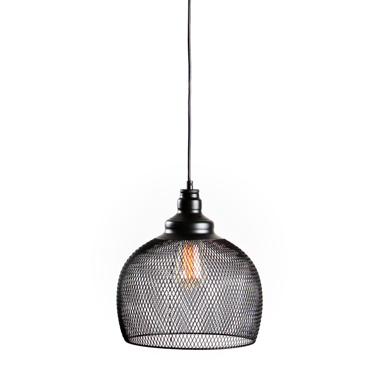 Open Box Bergen Bell Pendant, Matte Black