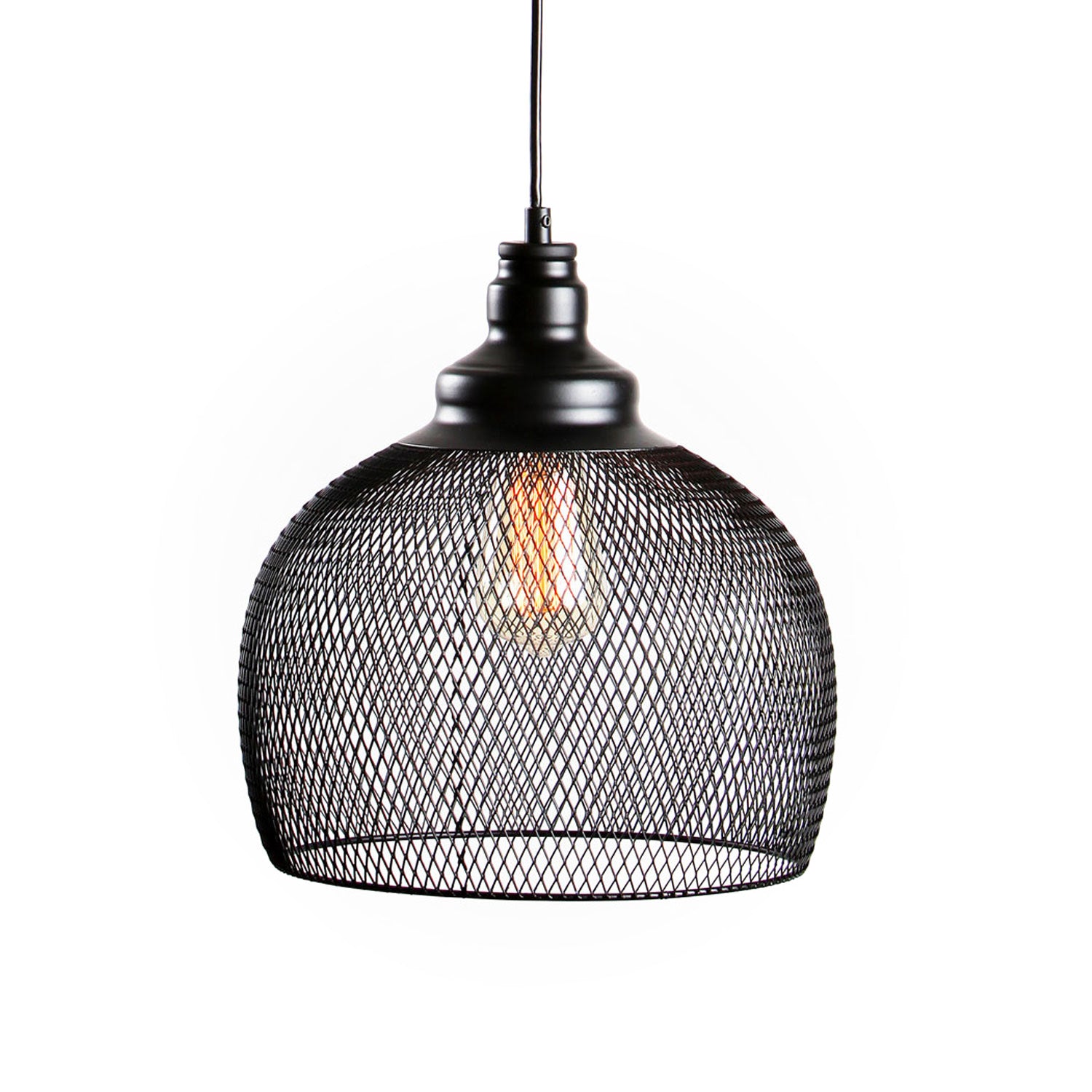 Bergen Bell Pendant, Matte Black