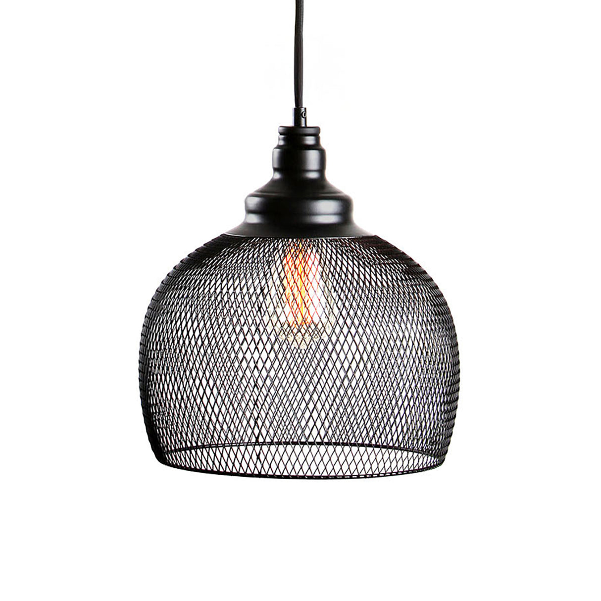 Bergen Bell Pendant, Matte Black