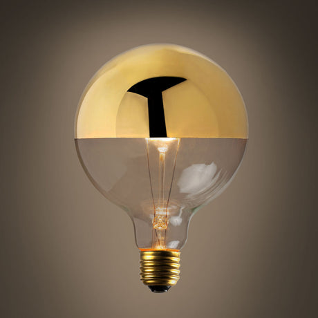 Gold-Tipped G40 Incandescent Bulbs, 40W (E26), Set of 2