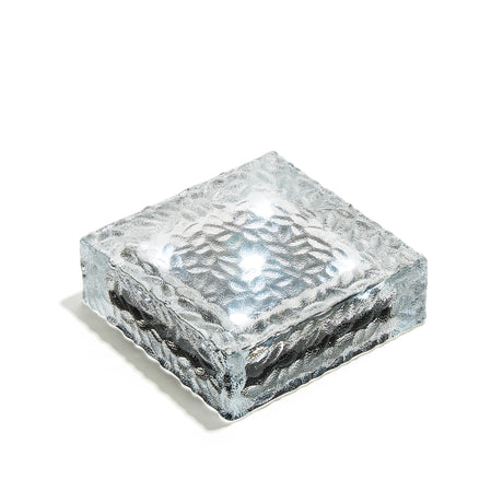 Iced 6x6" Solar Brick Light, Cool White