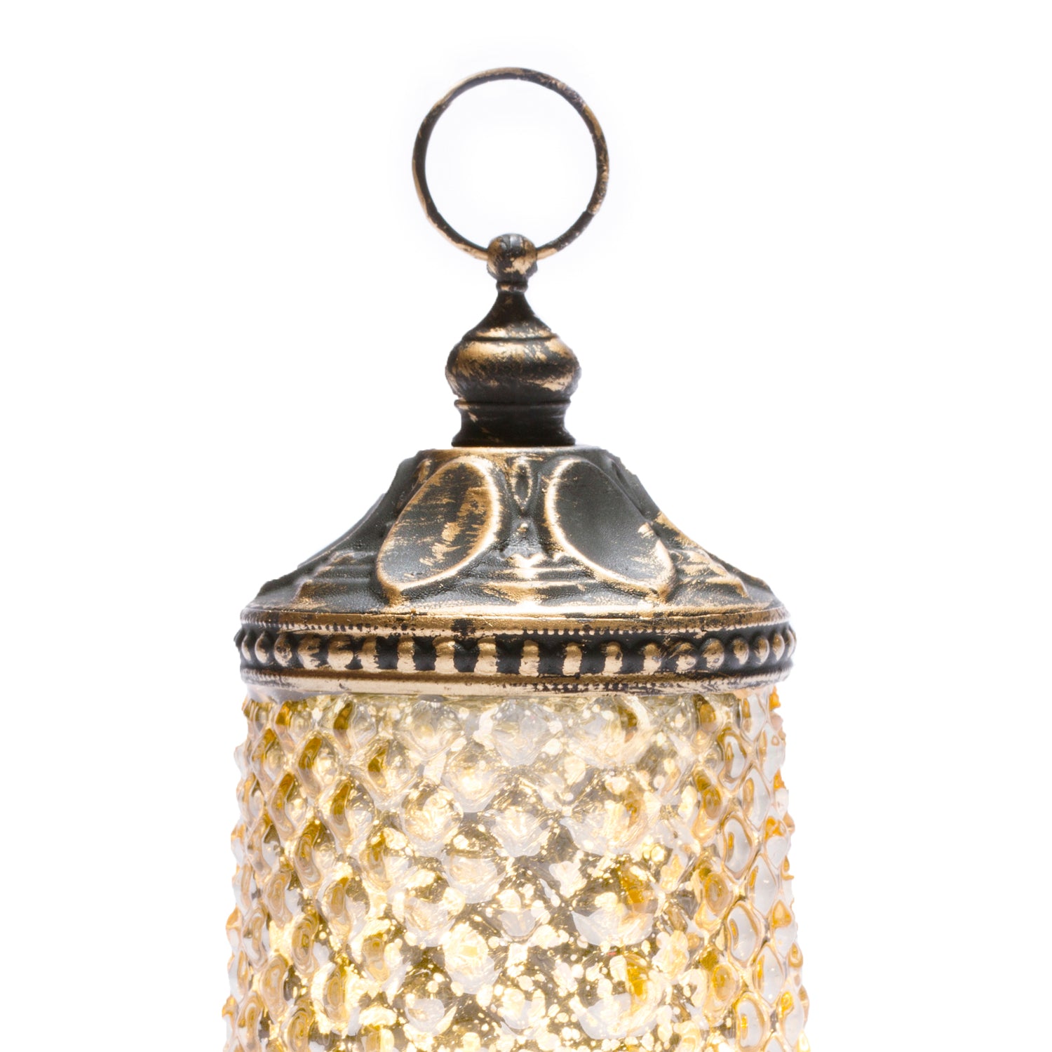 Amira Tall LED Mercury Glass Lanterns, Set of 4