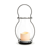Meri Glass Lantern with Solar Candle