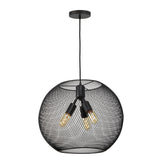 Bergen Globe Pendant, Matte Black