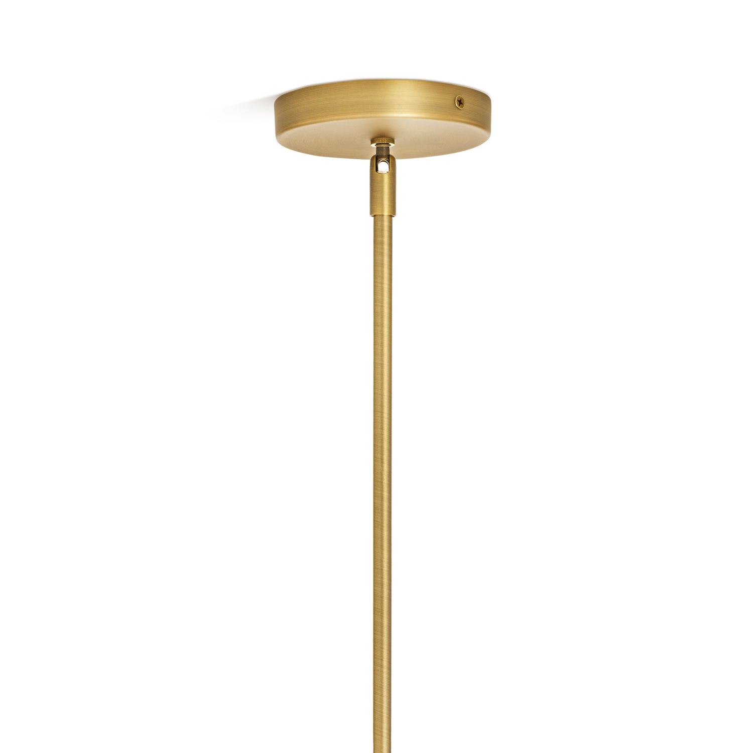 Powell LED 3 Light Chandelier with White Globes, Aged Brass