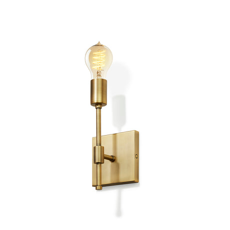 Prospect Wall Sconce, Aged Brass