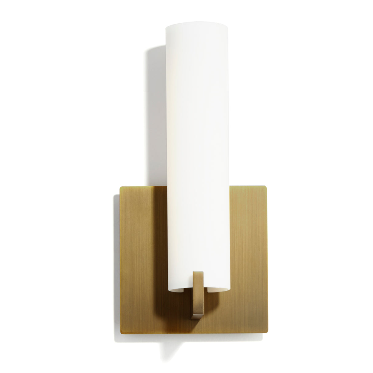 Atlas 11" LED Wall Sconce, Aged Brass