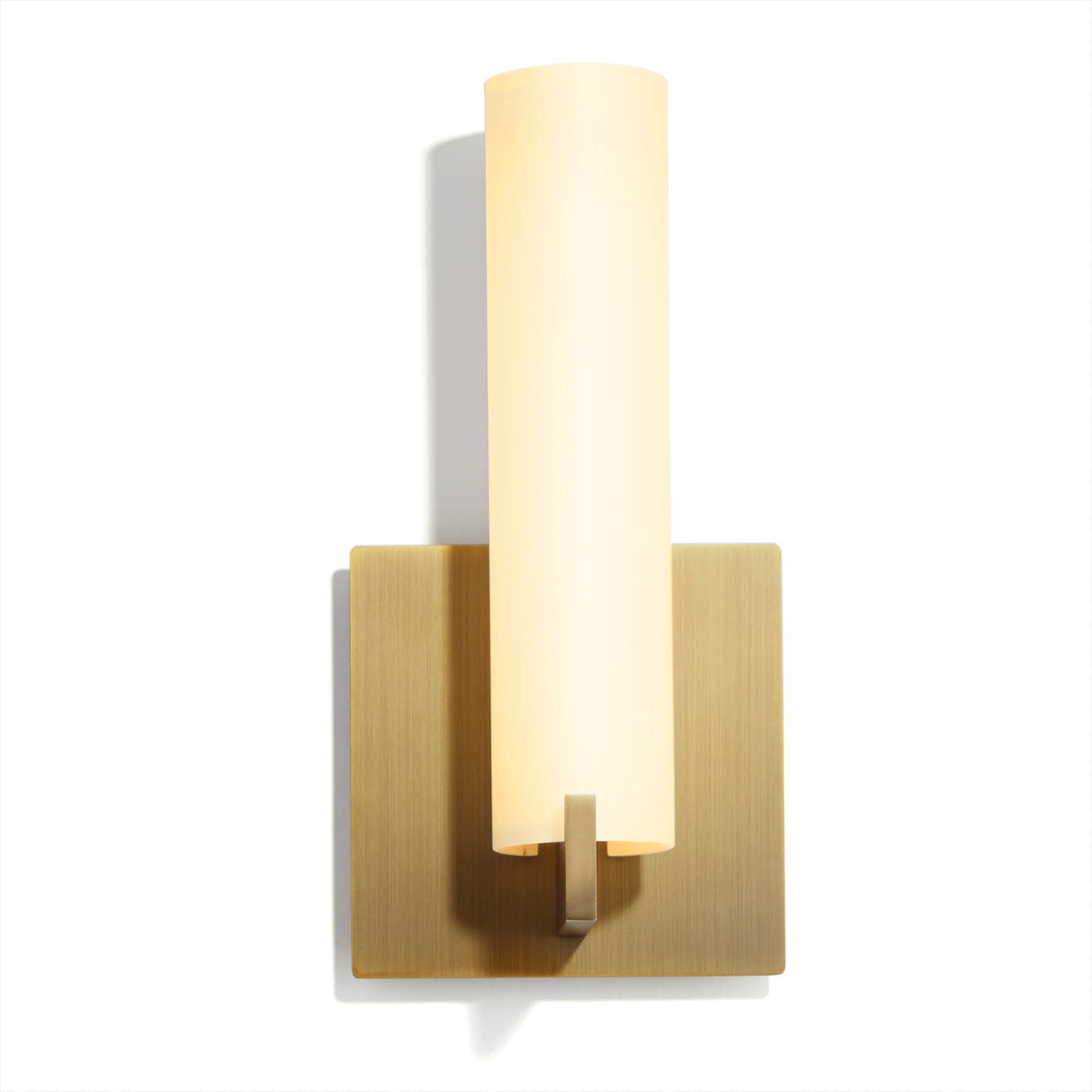 Atlas 11" LED Wall Sconce, Aged Brass