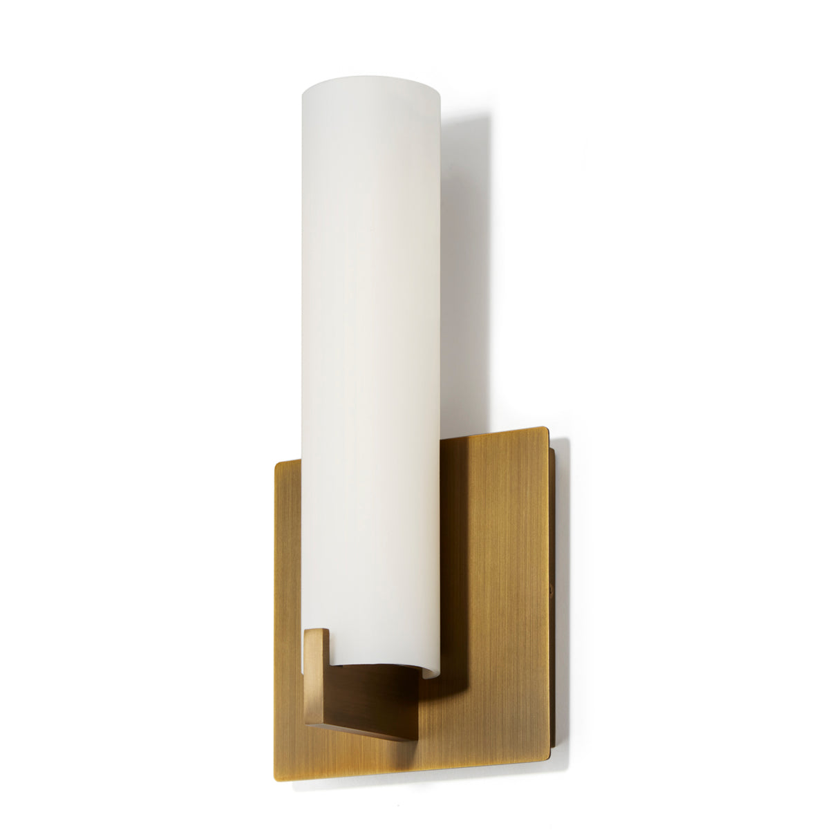 Atlas 11" LED Wall Sconce, Aged Brass