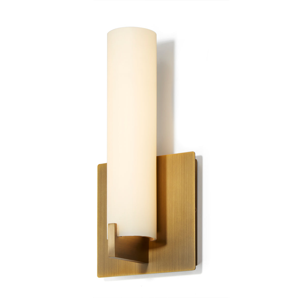 Atlas 11" LED Wall Sconce, Aged Brass