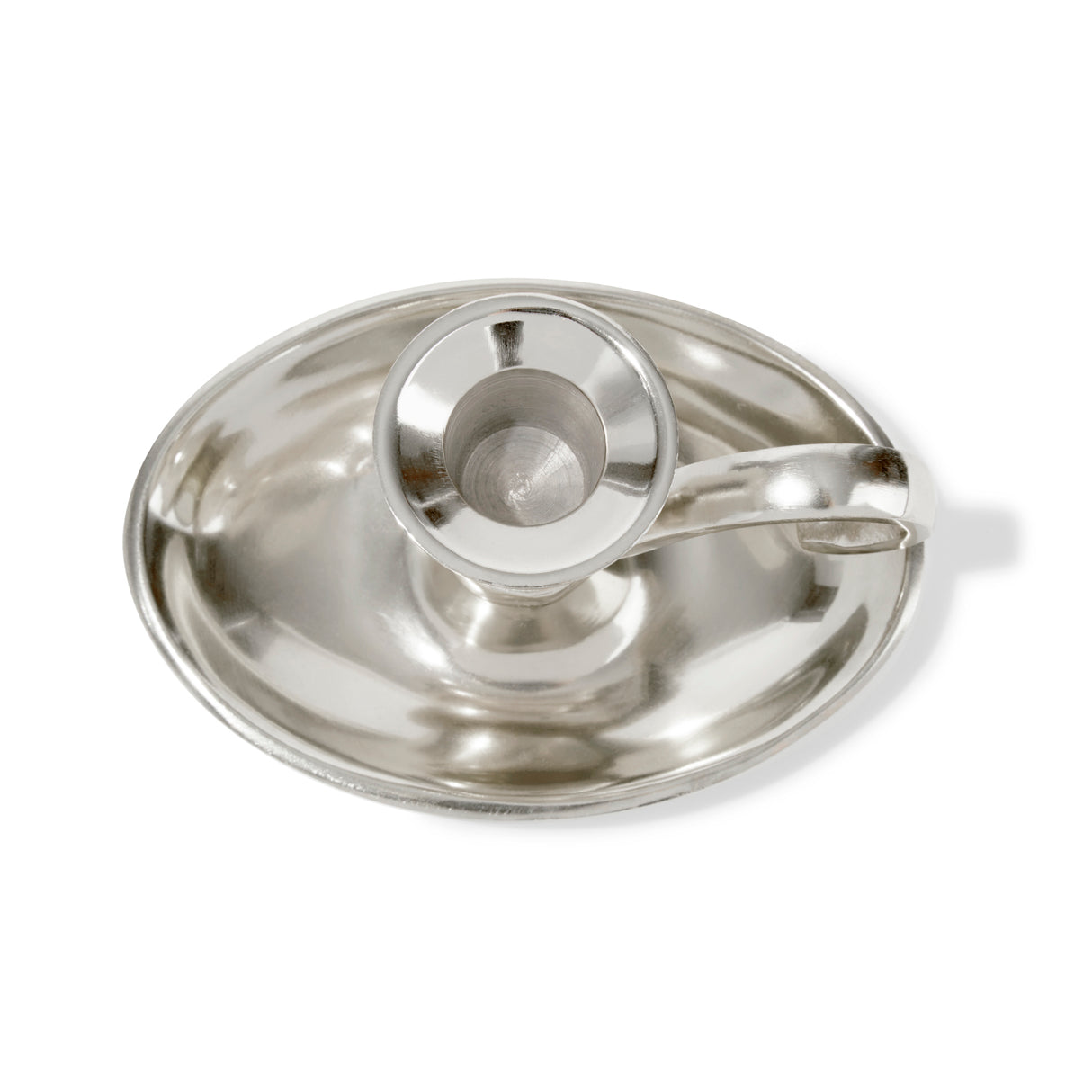 Emory Silver Taper Candle Holder