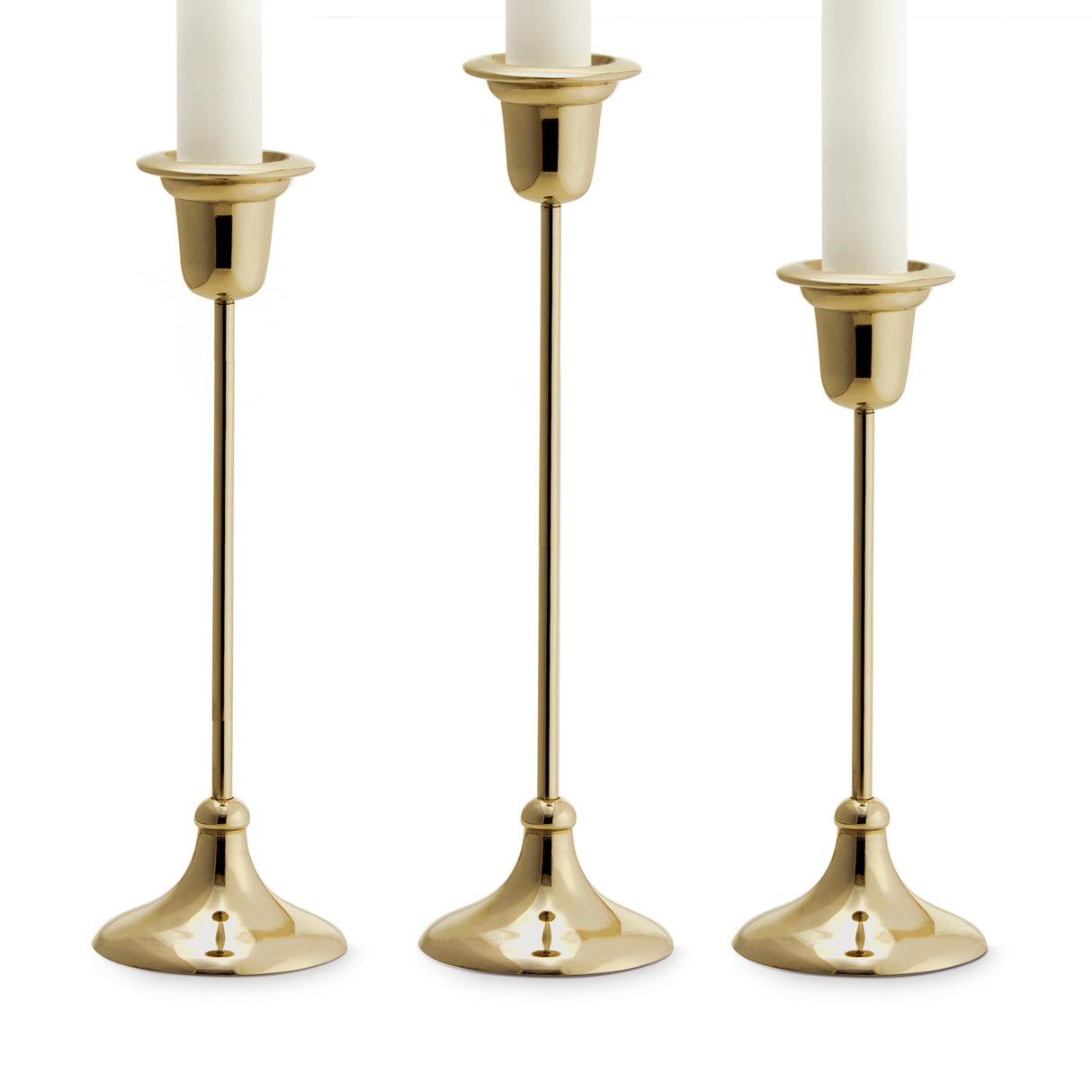 Arden Brass Taper Candle Holder, Medium