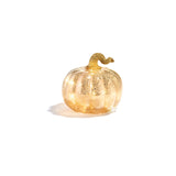 Gold LED Pumpkins with Mercury Glass Finish, Set of 3