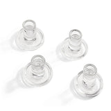 Verrea Clear Taper Candle Holders, Set of 4