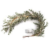 Frosted Mistletoe Garland with 100 LEDs