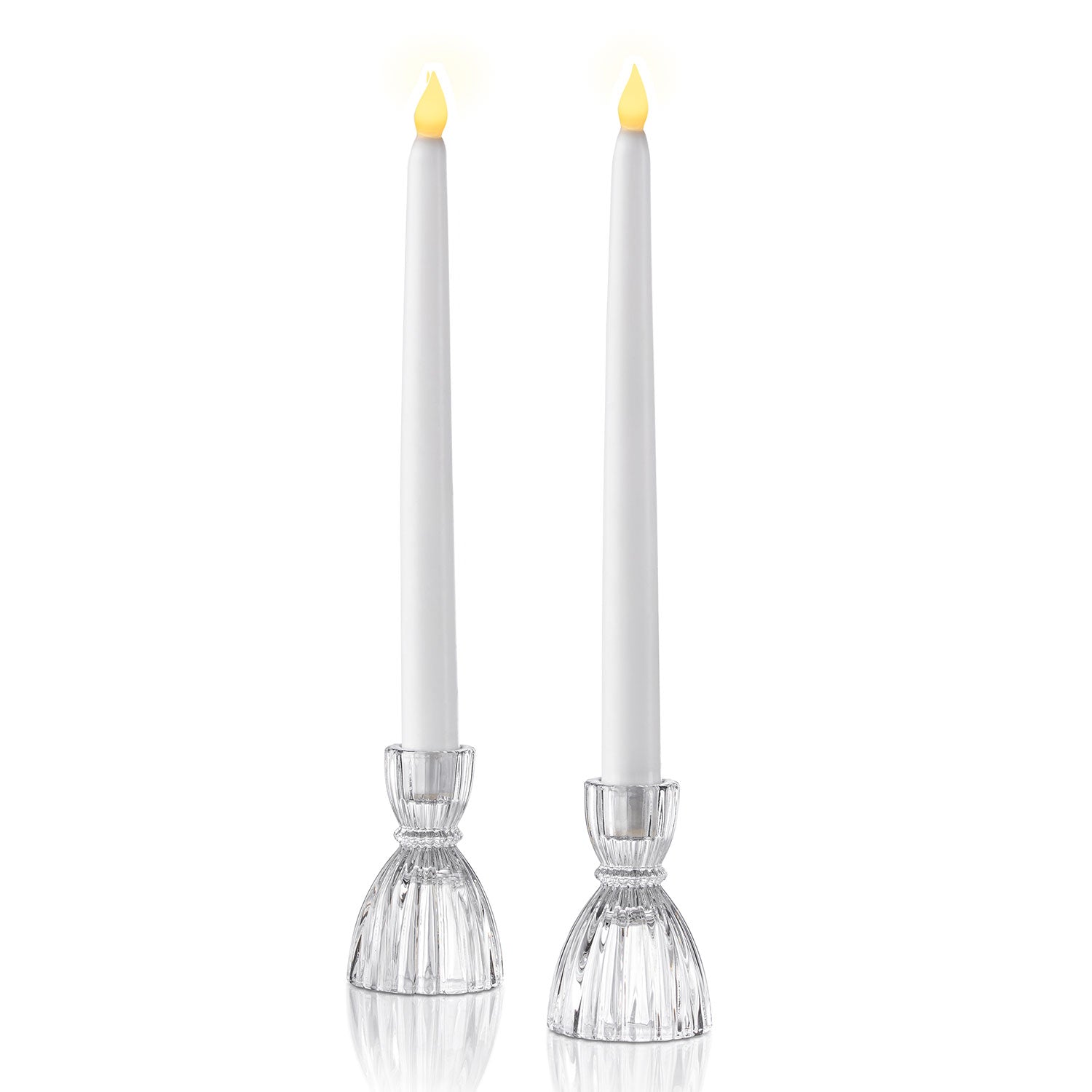 Cecilia Small Candle Holders Clear, Set of 2