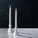 Cecilia Small Candle Holders Opal White, Set of 2