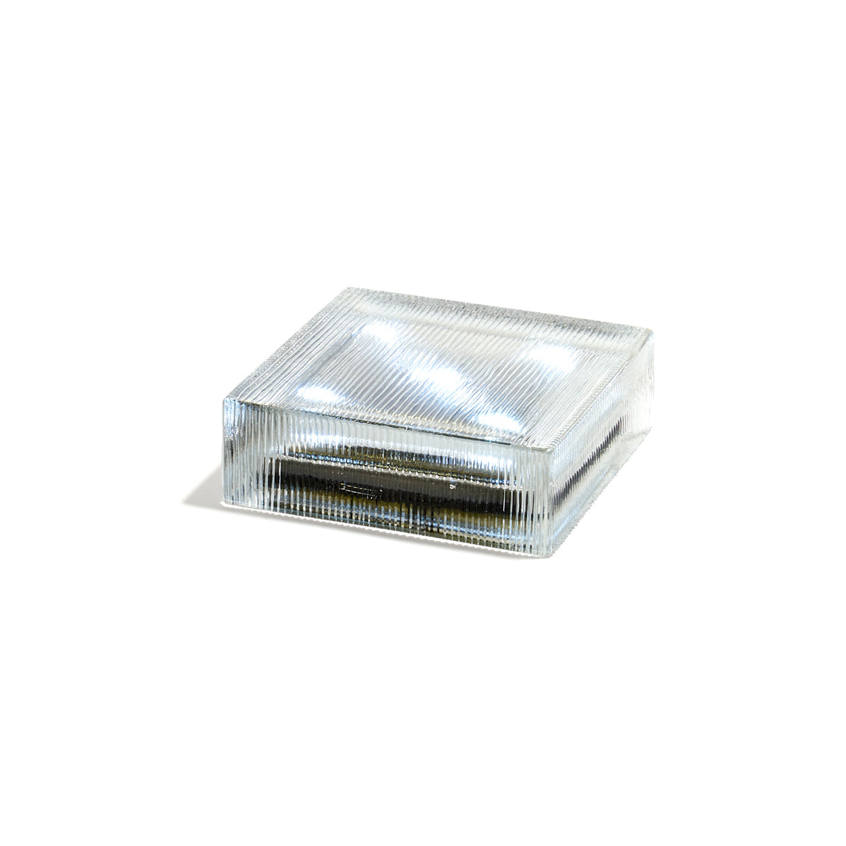 Lined Solar Brick Light, 6x6", Cool White