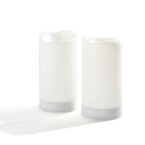 Thea Solar Powered Candles, Set of Two, 4"x 8"