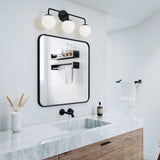 Castell 3 Globe LED Vanity, Matte Black