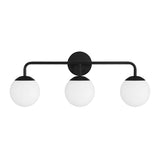 Castell 3 Globe LED Vanity, Matte Black