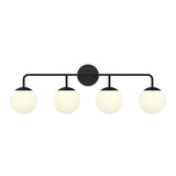 Castell 4 Globe LED Vanity, Matte Black