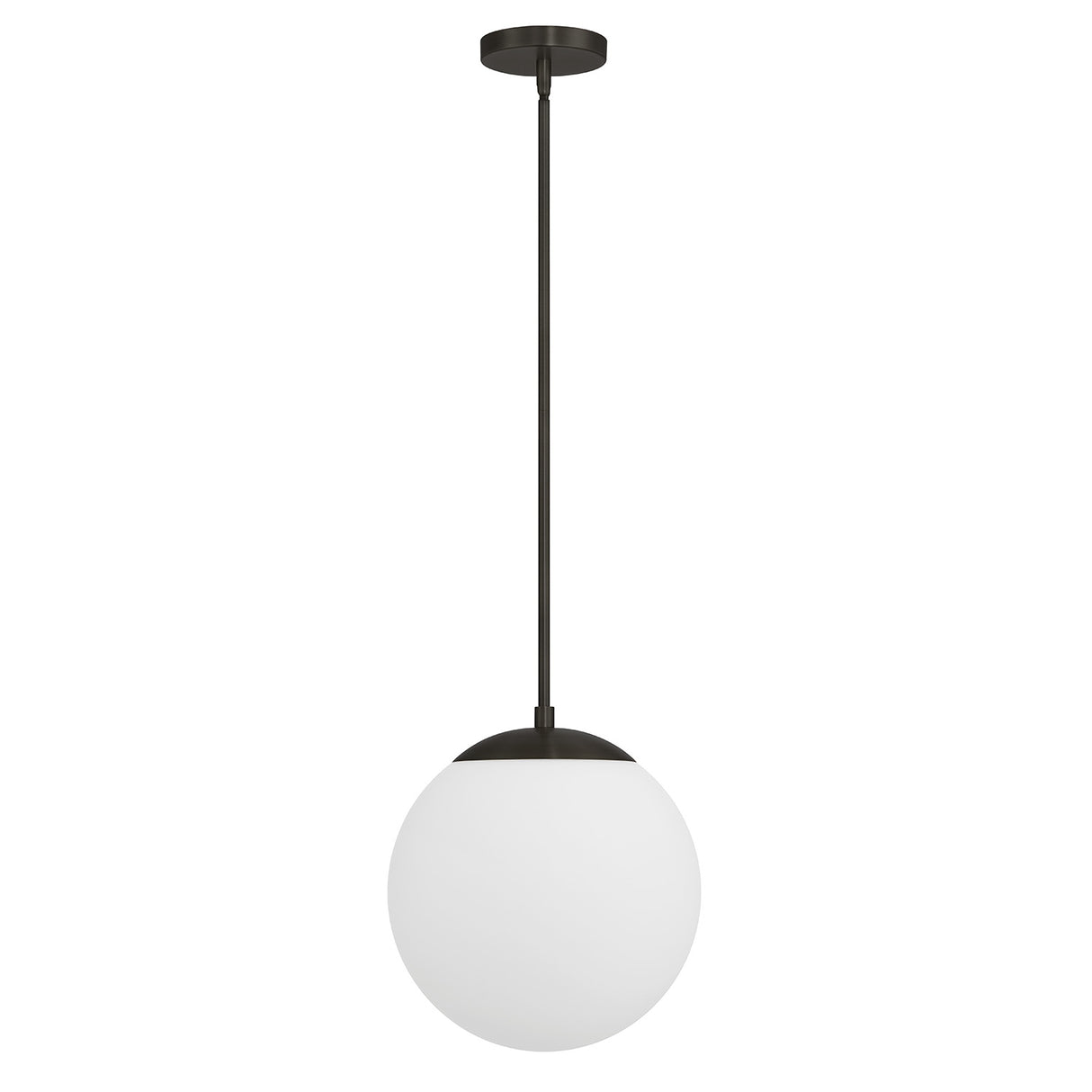 Castell 12" Globe LED Pendant, Matte Black